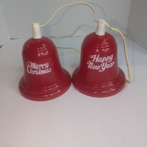 Red Christmas and New Year Bell Decorations